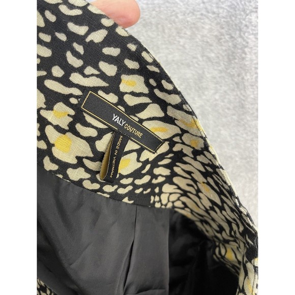 Yaly Couture Women's A Line Skirt Tulip Animal Print Lined Pleat Size Small - Picture 3 of 10